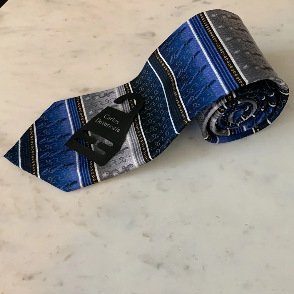 Carlos Devenezia Multicolored Silk Tie
